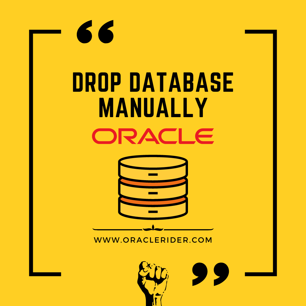 Drop Database Manually