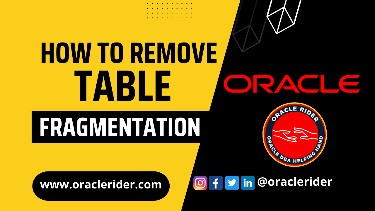 Remove Table Fragmentation